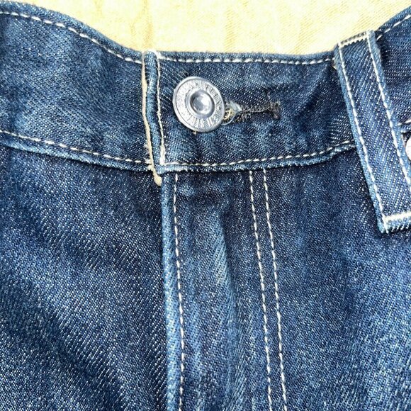 Levi's 511 Rare White Label Denim Jeans Men's Size 38 Altered Hem Silver Rivets - Picture 3 of 12